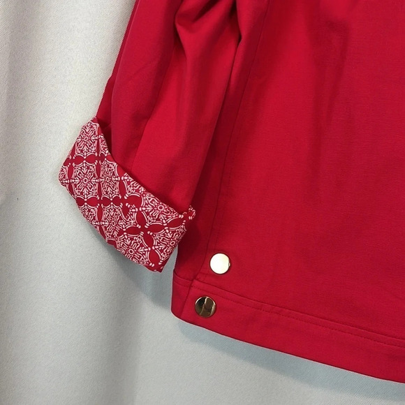 Chico’s NWT Bi-Stretch Maraschino Cherry Jacket Size Chico’s sizing 2 - Picture 5 of 11